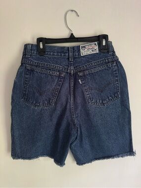 VTG 1987 Levi’s SilverTab Jean Shorts Cutoffs Rare White Tab Dark Indigo Wash